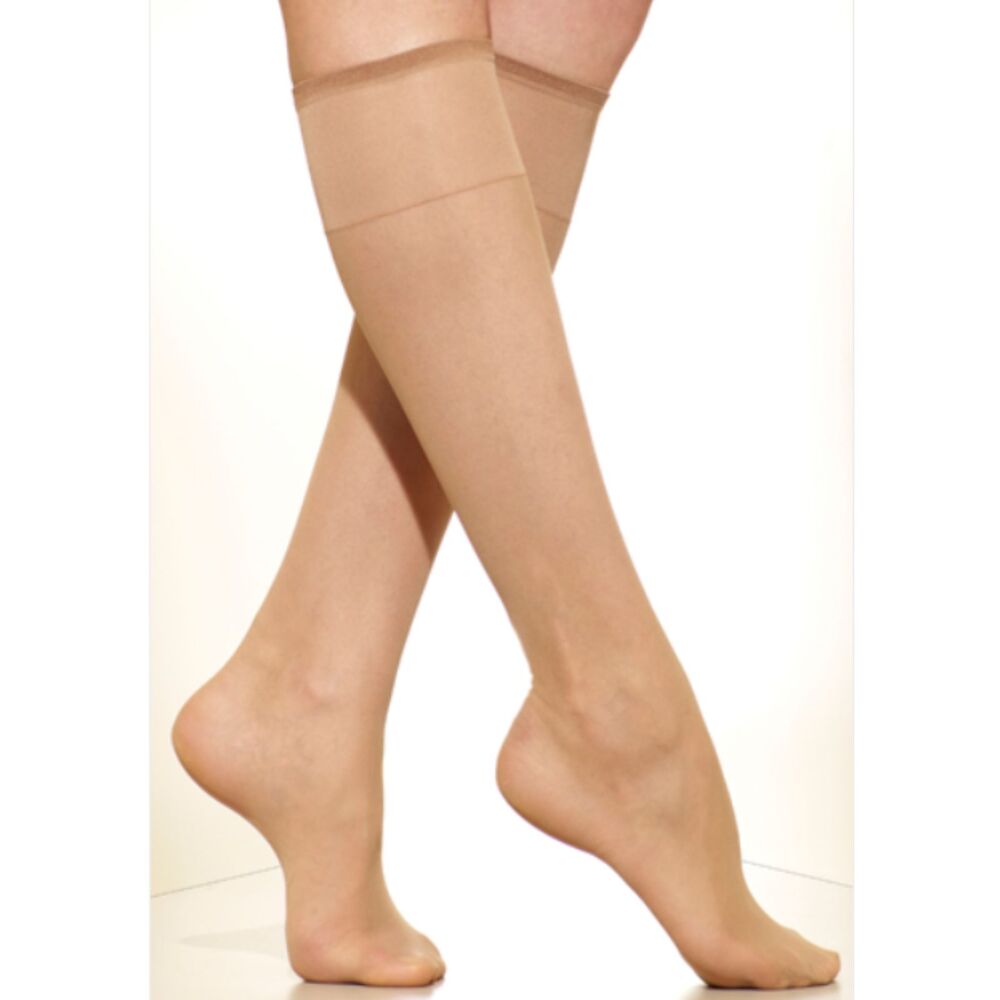 Silkies Knee Hi's 3 Pair Pack Regular Nude Pantyhose 001001